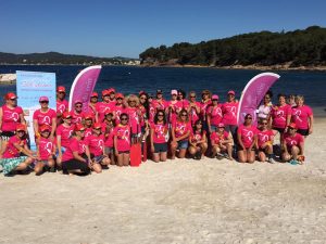 Manifestation La Seyne-sur-Mer pour soutenir l'association SOS Cancer du sein